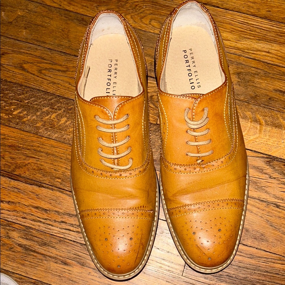 Tan Oxfords